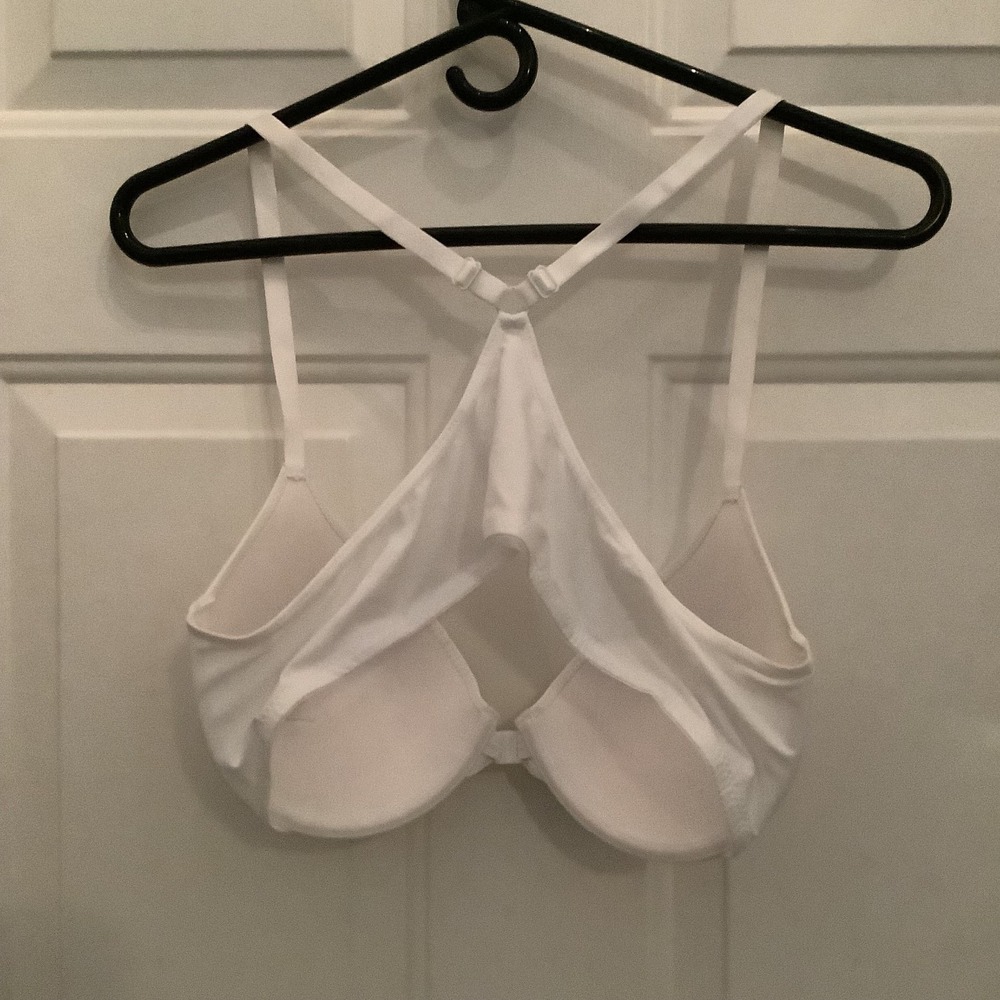 White Padded Push Up Bra 90B (34C) Front Closure - Picture 2 of 9